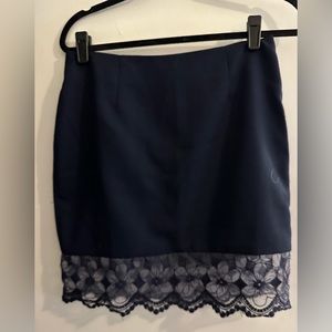 June and Ivy navy skirt